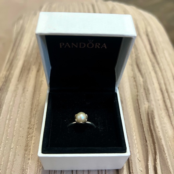 Pandora Jewelry - White Pearl Pandora Ring